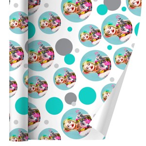 Birds Of Prey Harley Quinn Blowing Kisses Gift Wrap 30" x 72" - 1 of 4