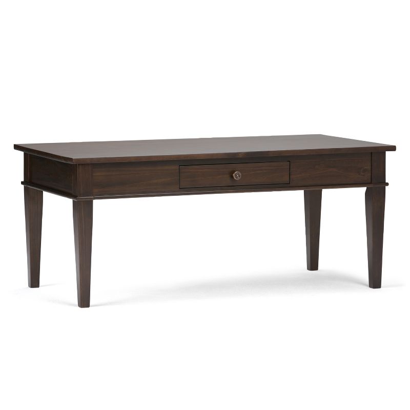 44&#34; Sterling Solid Wood Coffee Table Tobacco Brown - WyndenHall, 1 of 10
