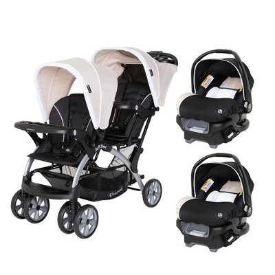 Stand and outlet ride stroller