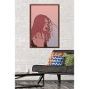 Trends International Hand Drawn Woman With Blowing Hair Framed Wall Poster Prints - 2 of 4