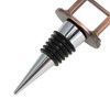 Unique Bargains Bottle Stoppers Aluminum Alloy TPE Red Bronze Tone Black Silver Tone 4.25"x1.61"x0.98" 1 Pc - 3 of 3