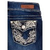 WallFlower Women's Luscious Curvy Bootcut Mid-Rise Bling Insta Stretch Juniors Jeans (Standard and Plus) - 4 of 4