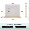 Keonjinn Large LED Vanity Makeup Mirror with LED Bulb Lights, Hollywood Makeup Mirror - 4 of 4