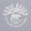 20"x20" Square Bear Outdoor Outfitters Decorative Throw Pillow Cover Gray - Eddie Bauer - 2 of 4