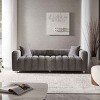 Modern 3-Seater Modular Sofa for Living Room, Upholstered Space-Saving Sofa, Couch with Metal Legs and Velvet Cover Pillows-Baofuwish - 2 of 4
