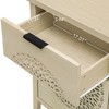 ORRD Hollow-Carved 3-Drawer Dresser | Waterproof & Anti-Tip Chest | Smooth Gliding Drawers for Bedroom, Living Room Storage - 3 of 4