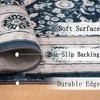 Kumasinova Vintage Boho Area Rug, Washable Rug with Floral Pattern, Faux Cashmere Living Room Rug, Non-Slip Rugs, Stain-Resistant Door Mat - 3 of 4