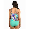 24th & Ocean Women's Standard Underwire V-Neck Blouson Tankini Swimsuit Top - 2 of 3