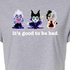 Women's - Disney Villains - It's Good To Be Bad Cropped Graphic T-Shirt - 2 of 4