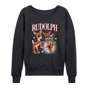 Women's - Rudolph - Rudolph Bootleg Lightweight French Terry Wide Neck Long Sleeve Graphic Shirt - 1 of 4