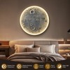GDFStudio Argus 3D Moon Wall Light with Realistic Lunar Crater Texture - 2 of 4