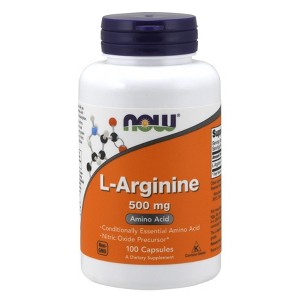 L-Arginine 500mg by Now Foods  -  100 Capsule - 1 of 3