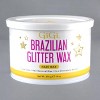 Gigi Hard Wax Brazilian Glitter Wax - 14 oz - Tame the Coarse, Unleash the Glam: The Glitter Wax You Deserve - 2 of 4