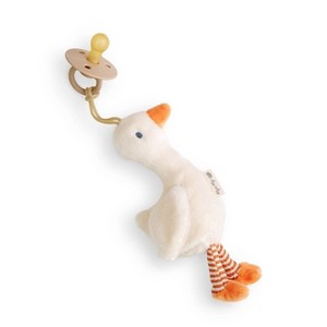 Itzy Ritzy Bitzy Pal Pacifier 0-6m - Goose: BPA-Free, Rubber Latex