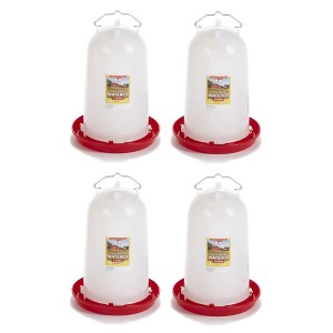 Little Giant Extra Large 3-Gallon Capacity Heavy-Duty Plastic Gravity Fed Poultry Waterer System (4 Pack) - 1 of 4