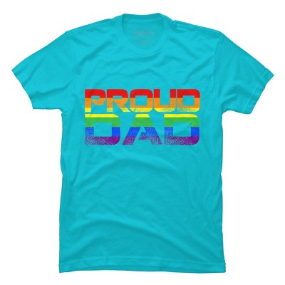 Adult Design By Humans LGBTQ+ Proud Dad Father's Day By KangThien T-Shirt