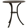 vidaXL Garden Table Bronze Cast Aluminum Medium Durable - 2 of 4