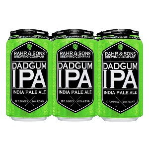 Rahr & Sons Dadgum IPA Beer - 6pk/12 fl oz Cans - 1 of 3