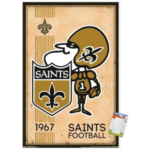 Trends International NFL New Orleans Saints - Retro Logo 14 Unframed Wall Poster Prints - 1 of 4