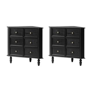 Roland 30 H 2-Door Corner Cabinet with Spindle Legs Set of 2|ARTFUL LIVING DESIGNS - 1 of 4