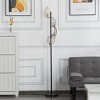MaseiKar 67.3" Modern Tree Floor Lamp with 4 Leaf-Shaped Adjustable Shades – LED Bulbs Included, Foot Switch, Metal Base – for Living Room - 3 of 4