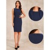 INSPIRE CHIC Women's Business Casual Sleeveless Dress and Long Sleeve Blazer Dress 2-Piece Suit Sets - 2 of 4