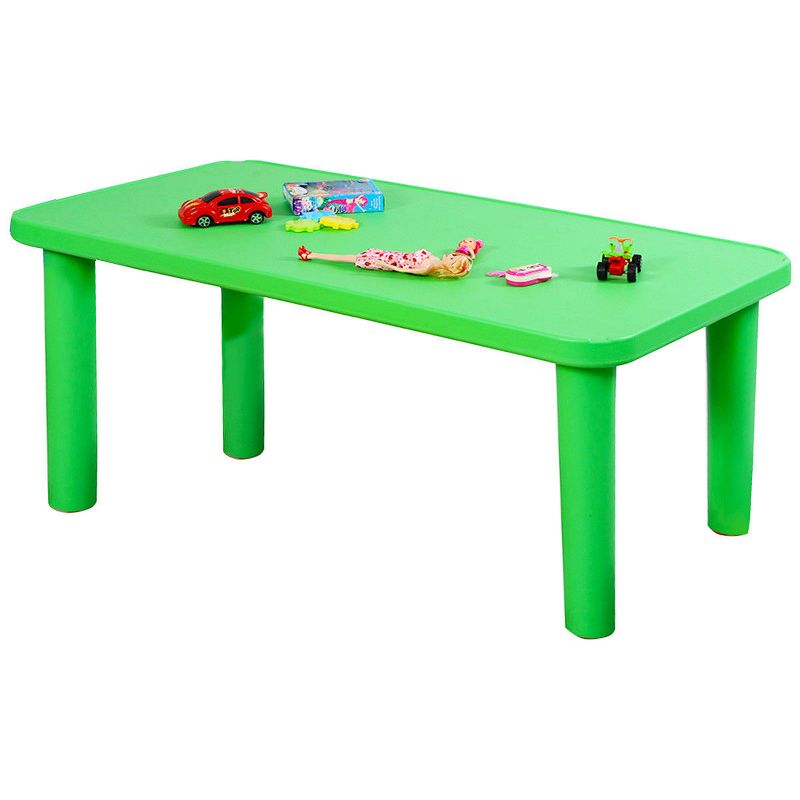 Costway Kids Portable Plastic Table Learn and Play Activity School Home Furniture Green, 1 of 9