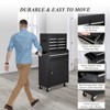 Tool Chest,8-Drawer Rolling Tool Storage Cabinet w/Detachable Top Tool Box,Lockable Wheels,Adjustable Shelf,Locking Mechanism for Garage,Workshop - 4 of 4