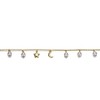 Sterling Silver Anklet with 14K Gold Plating, adorned with white pearls and charming accents for an elegant and timeless design. - 3 of 3