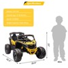 Licensed Can-Am 12V Kids Ride On UTV, Remote Control, Dual Motors, LED Lights, All-Terrain - 3 of 4