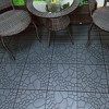 Stone texture 12" Patio Deck Tiles, 44 Pcs DIY Module Interlocking Decking Tiles Floor Tile - 2 of 4