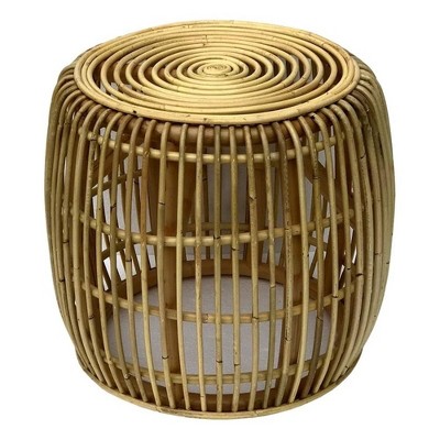 D-Art Collection Rattan Drum Table