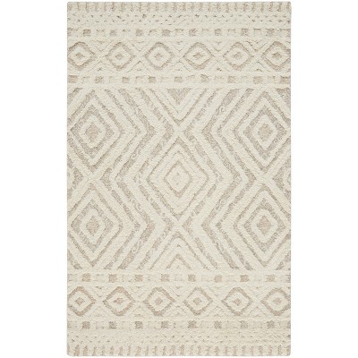 Anica Transitional Diamond Ivory/Tan Area Rug