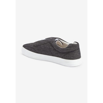 Женские кроссовки Comfortview The Bungee Slip On Sneaker - 9 M, Black (Wide Widths Available) — фото 3