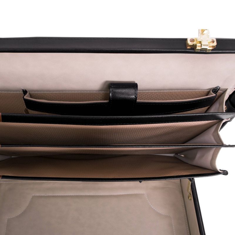 McKlein Lawson Leather Attache Briefcase, 5 of 10