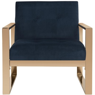 Vasco Accent Chair - FOX6290A - Navy - Safavieh