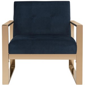 Vasco Accent Chair - FOX6290A - Navy - Safavieh - 1 of 4