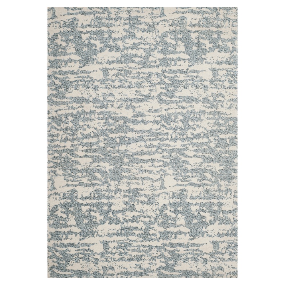Blue/Ivory Spacedye Design Woven Area Rug 4'x6' - Safavieh