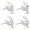 Saro Lifestyle Beaded Reindeer Napkin Ring (Set of 4) - 2 of 3
