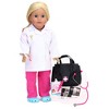 Sophia’s Medical Bag and Doctor Accessories Set for 18'' Dolls, Black - 2 of 4