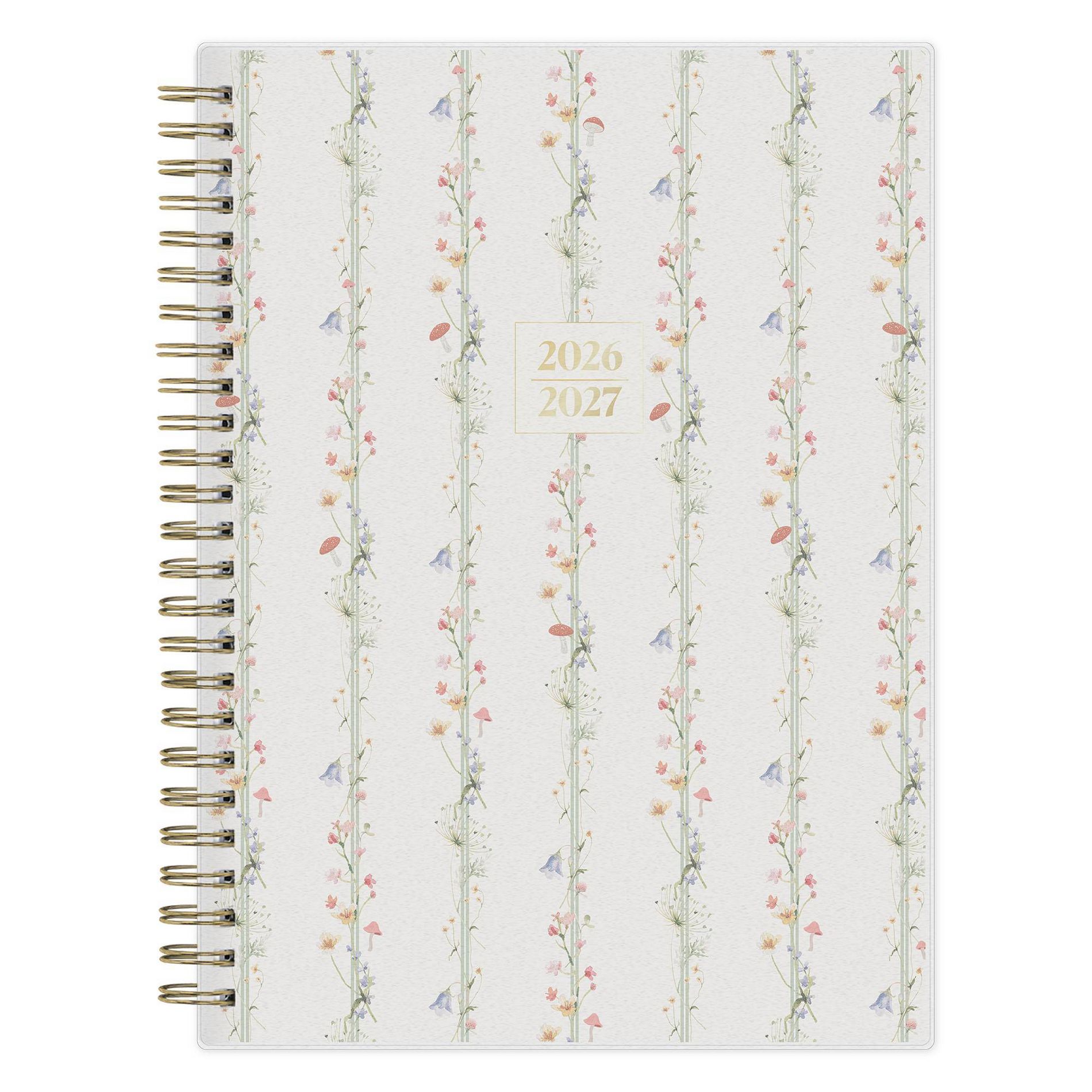 The Everygirl 5.875"x8.625" 2026-2027 Blue Sky Weekly/Monthly Planner Notes Fable Vines Frosted