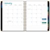 HARDCOVER 2026 Planner, 8.5"x11": 14 Months (Nov 2025-Dec 2026), Daily/Weekly/Monthly,  Bookmark, Pocket Folder w Sticky Notes (Black Gold Numbers) - 4 of 4