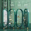 HTUTWOO Foldable Earring Holder Jewelry Organizer Box with Mirror, 4-Layer Dustproof Earring Necklace Display Stand Jewelry Box with for Girls - 3 of 4