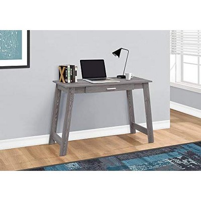 Monarch Specialties Computer Desk Home Office Laptop Storage Drawers Work Laminate Grey Contemporary Modern