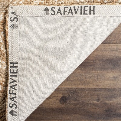 Natural Jute Flatweave Geometric 4' x 6' Area Rug