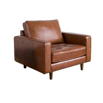 target black leather chair