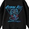 Cobra Kai Never Dies Crew Neck Long Sleeve Youth Black Tee - image 2 of 2