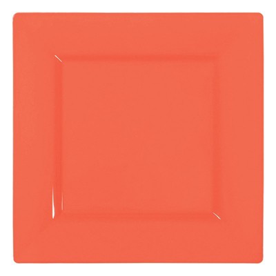 Coral disposable Paper Party Luncheon Plates 7