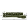 140" Modern Curved Sectional Sofa with High-Density Foam & Chaise Lounge - 3 of 4