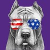 Women's Design By Humans American Pitbull With Sunglasses By Racerback Tank Top - 2 of 2